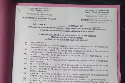 DECISION N°000230/D/MINMAP DU 07 JUILLET 2025